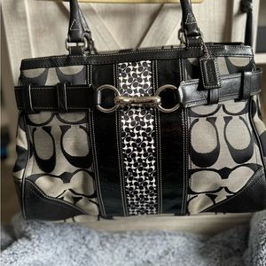 Coach signature handbag